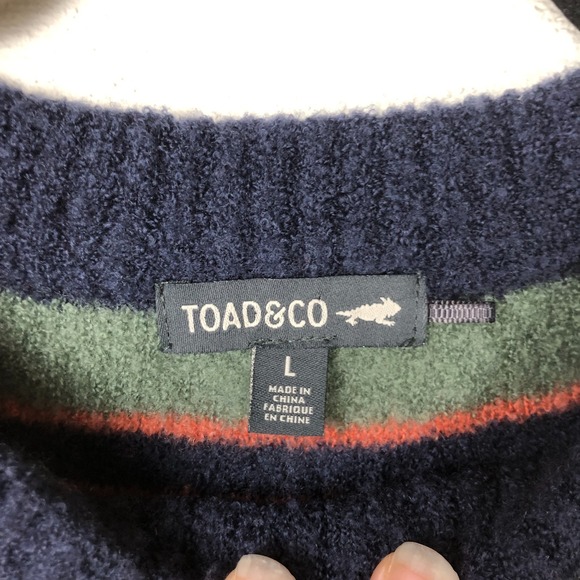 Toad & Co Cotati Crew Wool Sweater Size L Winter Non-Mulesed Cabincore Gorpcore - Picture 7 of 11